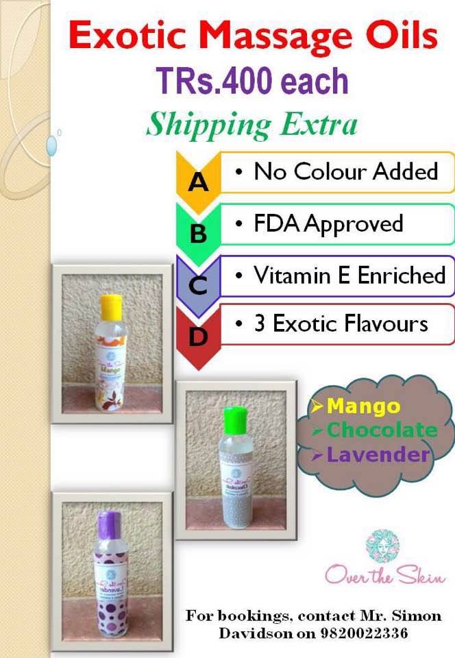 OVER THE SKIN - MASSAGE OILS ON 100% BIZpaye Trs